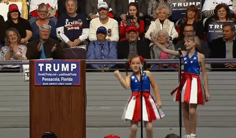 Some Little Girls Performed at a Trump Rally and It's Blowing Up the Internet