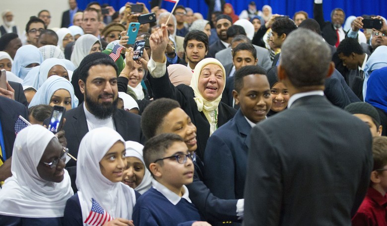 Stop Press Item: Obama Visits Baltimore Mosque