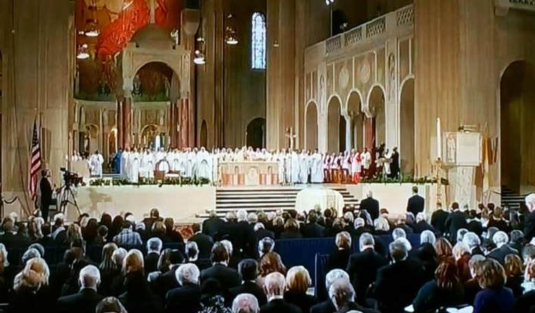 Justice Antonin Scalia's Priest Son Celebrates Mass for His Father's Funeral