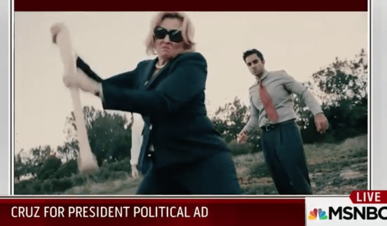 Hillary Clinton Destroys Computer in New Cruz 'Office Space' Ad