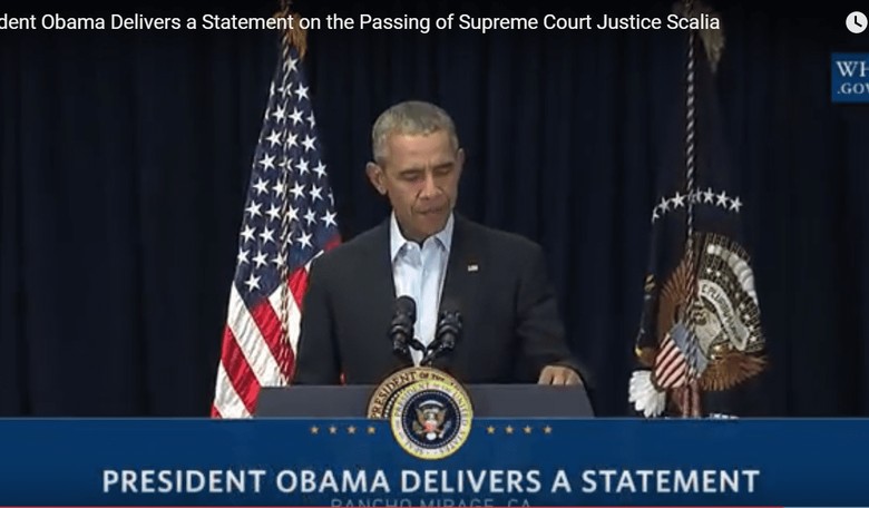 Obama Breaks Tradition, Will Nominate Supreme Court Successor to Scalia