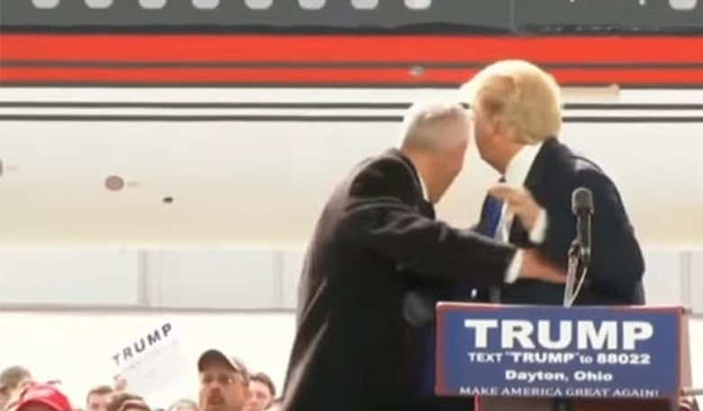 Secret Service Agents Jump Onto Stage to Protect Trump as Protester Disrupts Campaign Event in Ohio