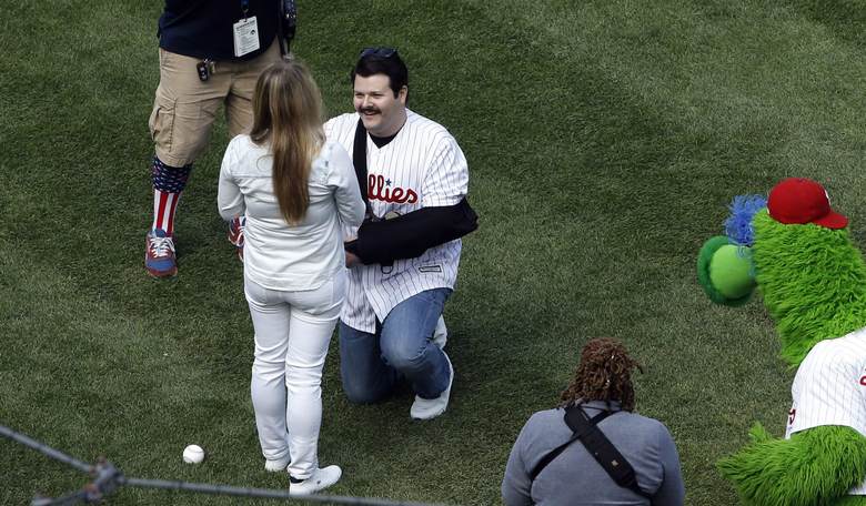 Cop Shot 3 Times by ISIS Gunman Throws First Pitch at Phillies Home Opener