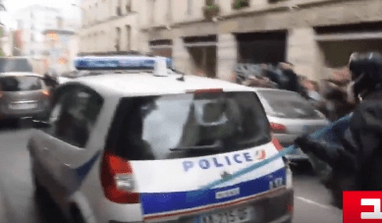 GRAPHIC: Syrian Refugees Attack Paris Police Car