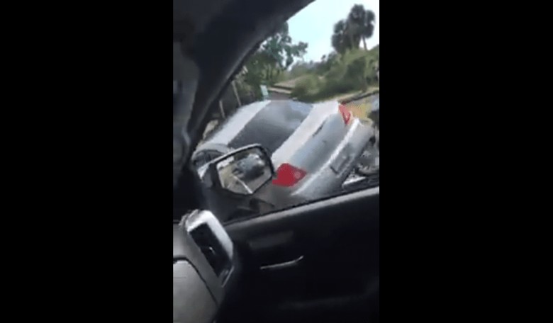Horrific Road Rage: Driver Tries to Kill Motorcyclists
