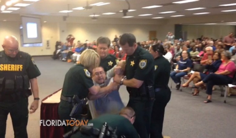 School Board Candidate Dragged Out of Florida School Board LGBT Meeting