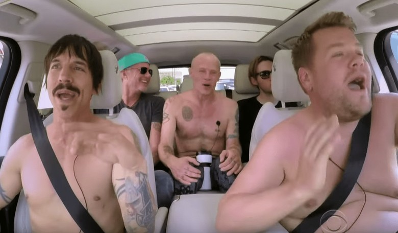 James Corden Sings Karaoke and Wrestles With The Red Hot Chili Peppers