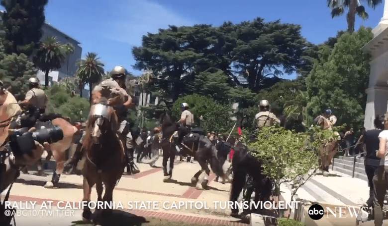 Sacramento White Supremacist Protest Becomes Violent