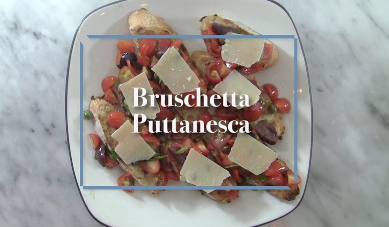 [WATCH] No-Fuss (No-Cook) Bruschetta Puttanesca