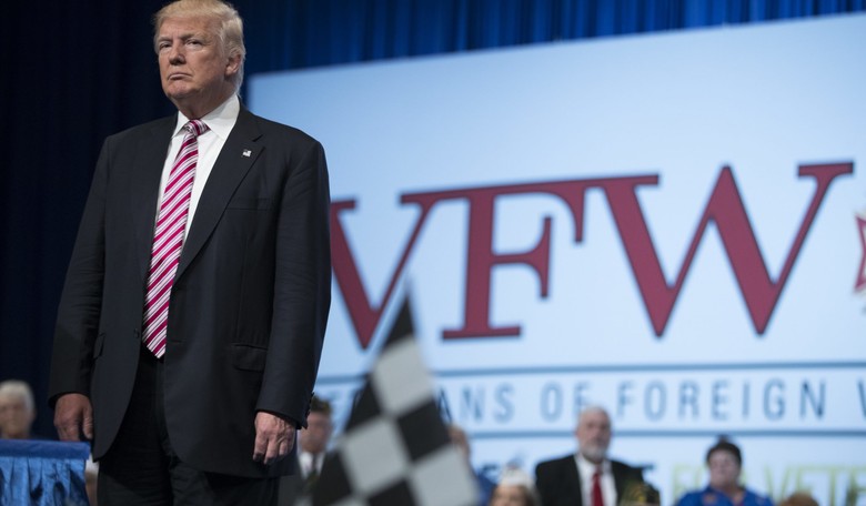 Military Vets Holler 'Lock Her Up!' During Trump's VFW Speech