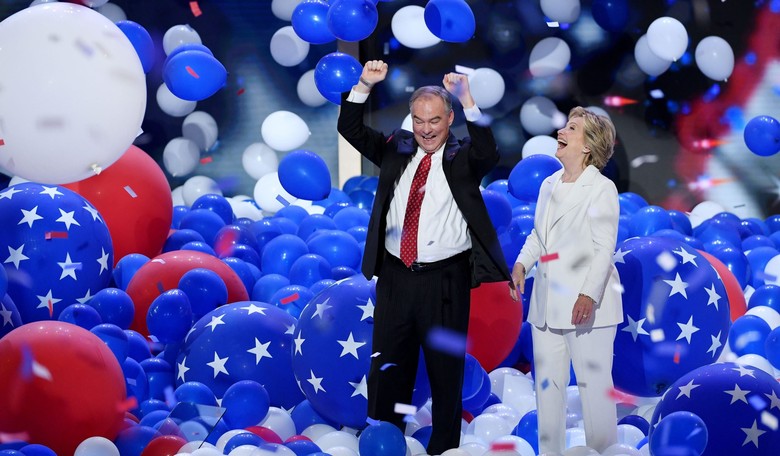 Hillary Accepts Nod at Flag-Waving DNC That Targeted Trump, Not Republican Party