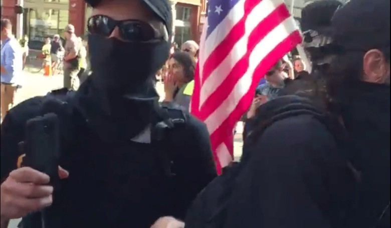 [VIDEO] Masked Protesters at the RNC