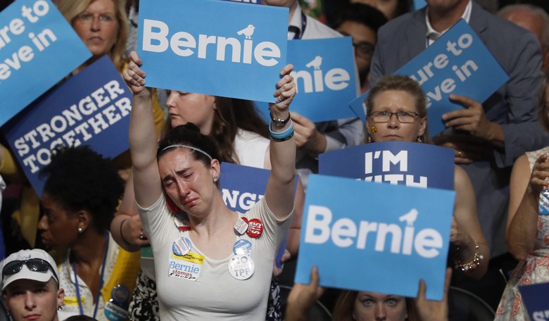 'New York Magazine'-Bernie Fans Dominate Day 1 of DNC, Also Kind of Scary