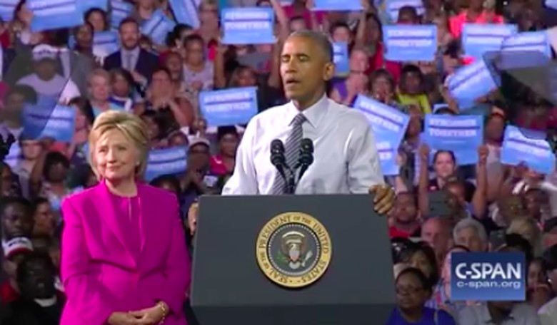 Obama Campaigns With Hillary