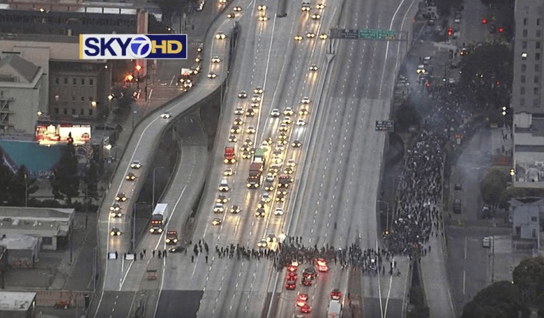 This is How Black-Lives-Matter Protesters Shut Down a Freeway