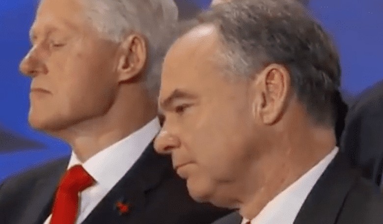 Did Bill Clinton Fall Asleep During Hillary's Big Speech?