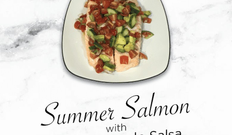 Summer Salmon with Fresh Avocado Salsa Recipe [With Video]
