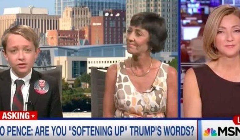 11-Year-Old Hands MSNBC Anchor Her Lunch Over Question He Asked Pence