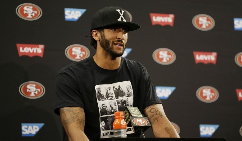 Colin Kaepernick Wears Practice Socks Mocking Police
