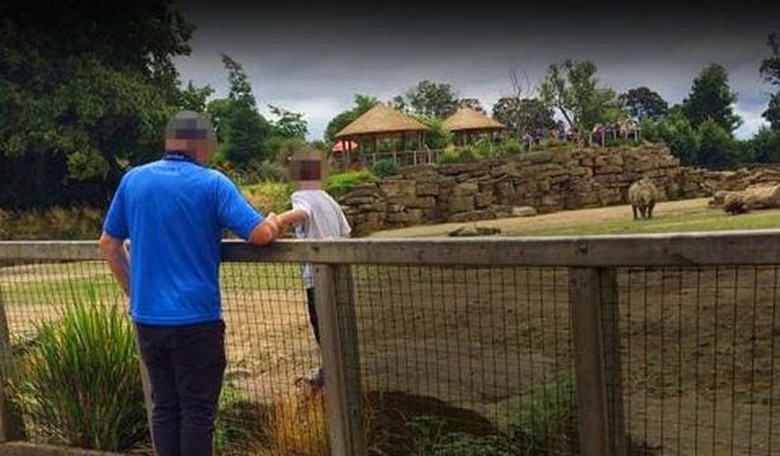 Terrifying Moments at Dublin Zoo as Man Puts Child in Rhino Exhibit to Get a Picture