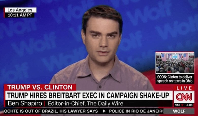 Ben Shapiro Calls Trump a 'Turd-Tornado' Live on CNN