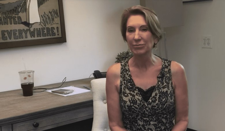 Just for Fun, Fiorina Hits Facebook to Bash Hillary