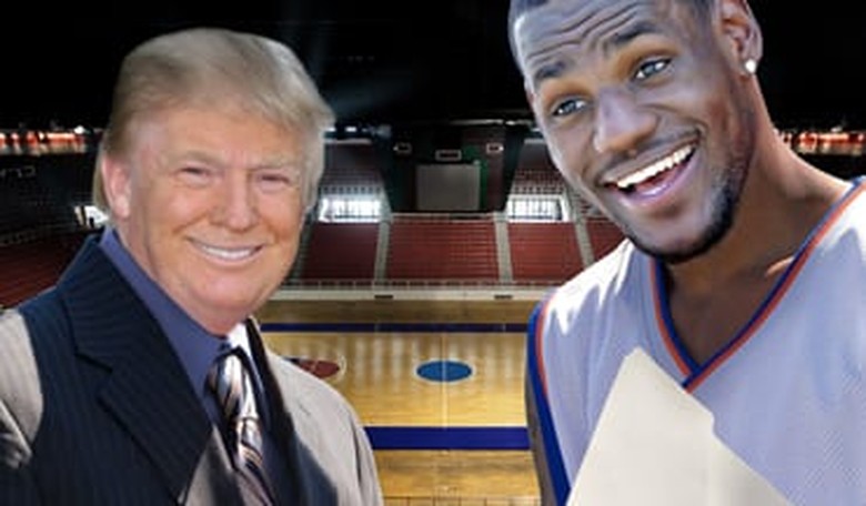 Donald in LeBron's House