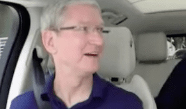 Tim Cook Does Carpool Karaoke En Route to His Apple Keynote