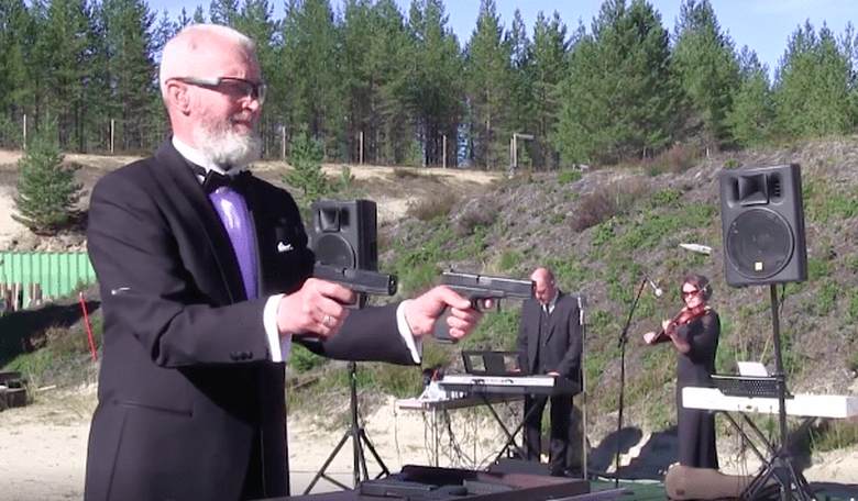 This Guy Makes Music With Guns!