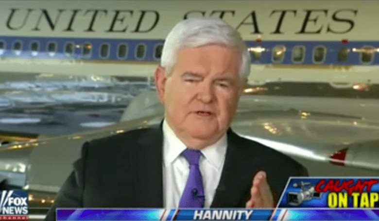 Newt Gingrich Wants the FBI to Investigate Hillary's Campaign for Voter Intimidation