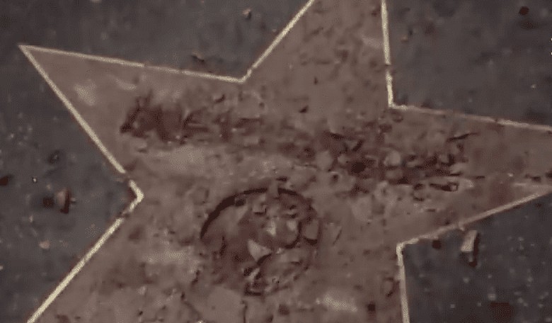 Video of Donald Trump's Hollywood Star Being Destroyed