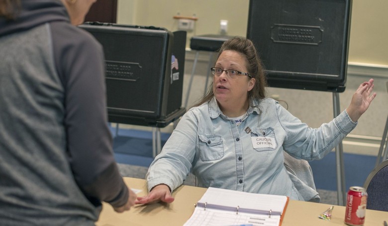 County Clerk Kim Davis Could Be Forced to Pay Gay Couples’ Legal Bills