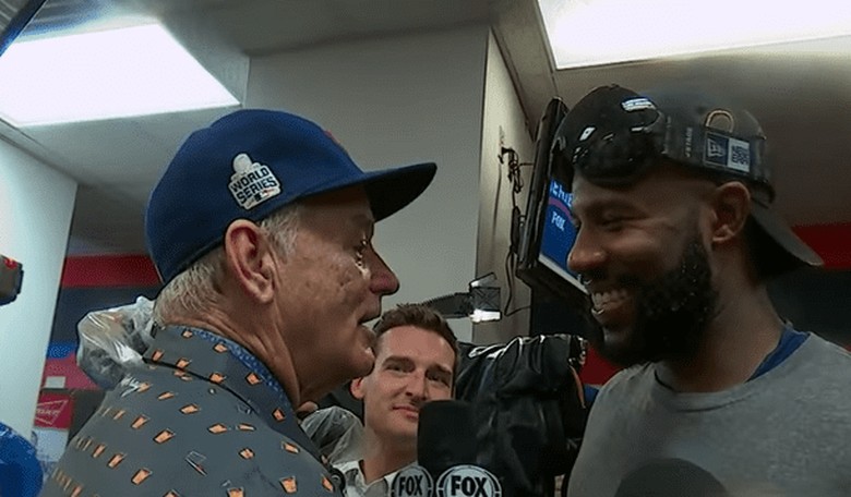 Super-Fan Bill Murray Got to Celebrate With the Chicago Cubs