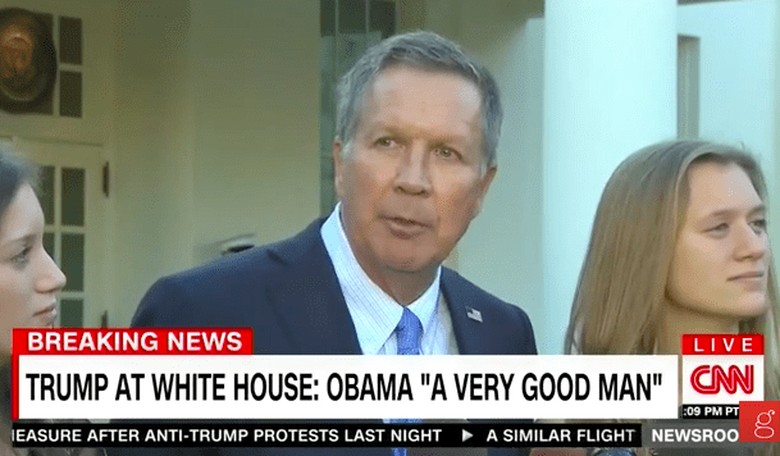 Gov. Kasich Now Saying 'America Works Best When America's United'