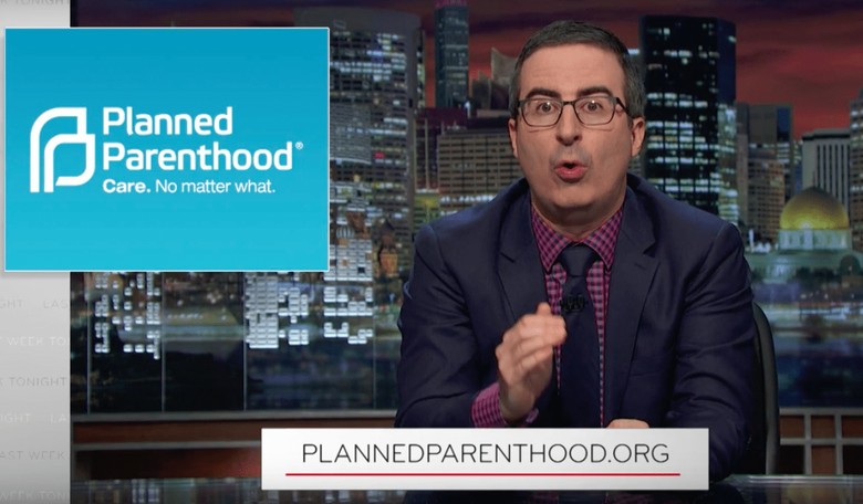 John Oliver Tells Audience: In Wake of Trump Win, Donate to Planned Parenthood