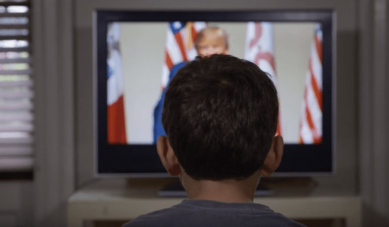 Clinton Attack Ad Using Trump's Words Has Parents Jumping for the Remote
