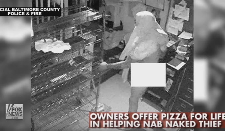 Naked Pizza Shop Thief Stuns Maryland Town