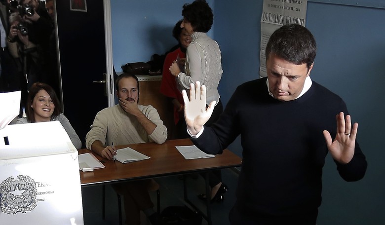 BREAKING: Italy's Renzi Is Big Loser in Referendum, Says He Will Resign