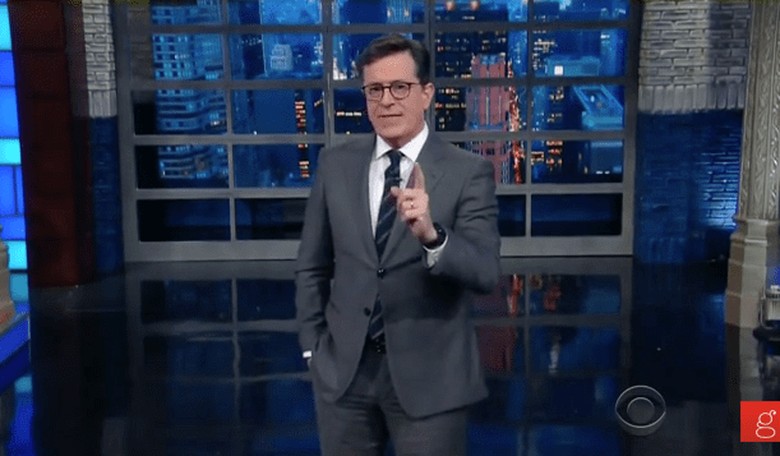 Stephen Colbert Has Trouble Uttering the Words 'Merry Christmas'