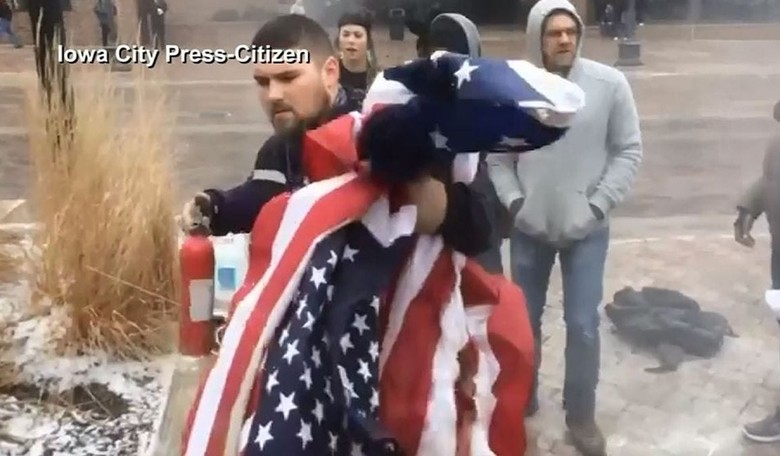 FedEx Driver Confronts Flag Burner, Saves Old Glory