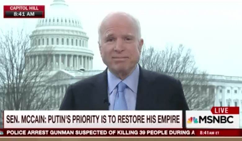 John McCain Says Putin is a Bigger Threat Than ISIS!