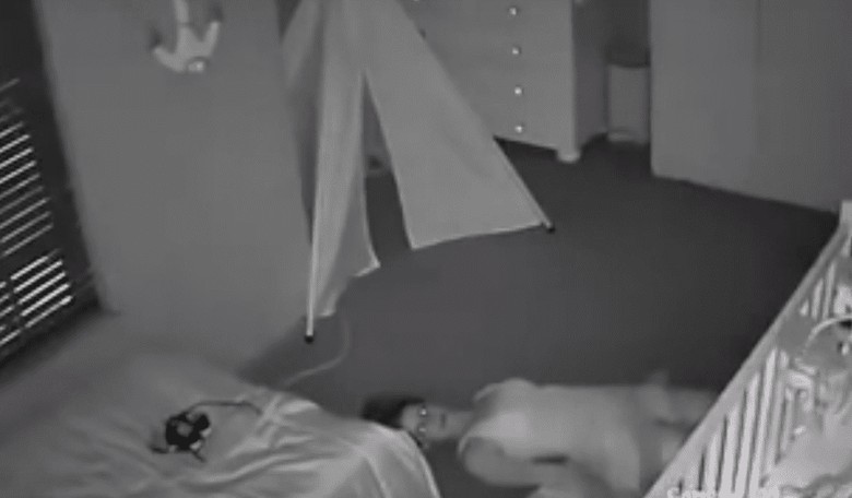 We've All Done It! Watch This Mom Hilariously Slither Out Of Her Son's Bedroom