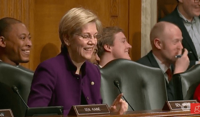 Elizabeth Warren Says She'll Vote to Confirm Betsy DeVos if the Falcons Win the SuperBowl...