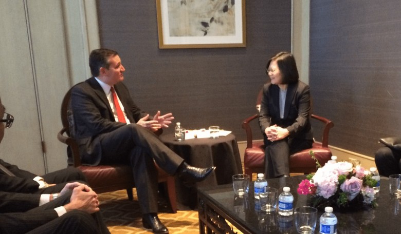 Ted Cruz Snubs China, Meets with Taiwan President Tsai Ing-wen