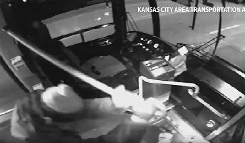 Thwack! Hero Breaks Cane on Passenger Attacking Bus Driver