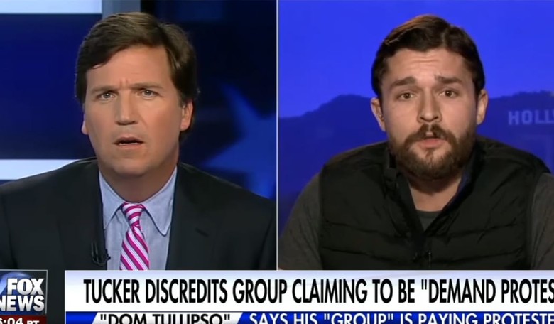 Tucker Carlson's Surreal Interview with Protest Hoaxer