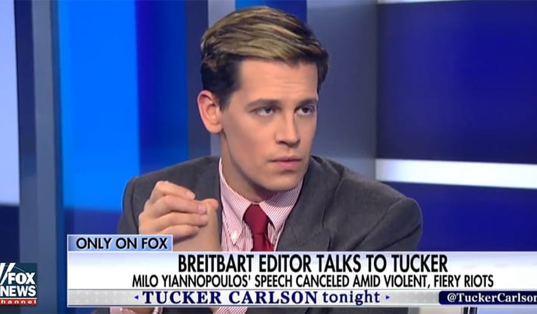 Tucker Carlson to Milo: Media Coverage of Violent Berkeley Riot Had a Subtext of 'You Deserve It'