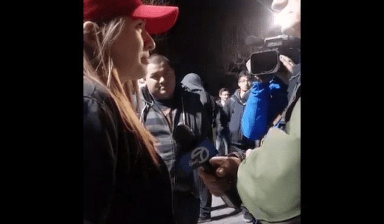 This College Student Was Pepper Sprayed for Supporting Trump!