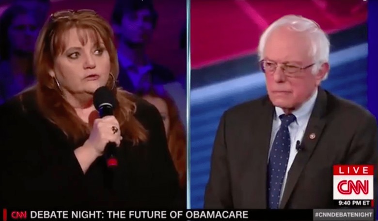 Bernie Sanders Villainizes Small Biz Owner for Not Being Able to Afford Health Insurance