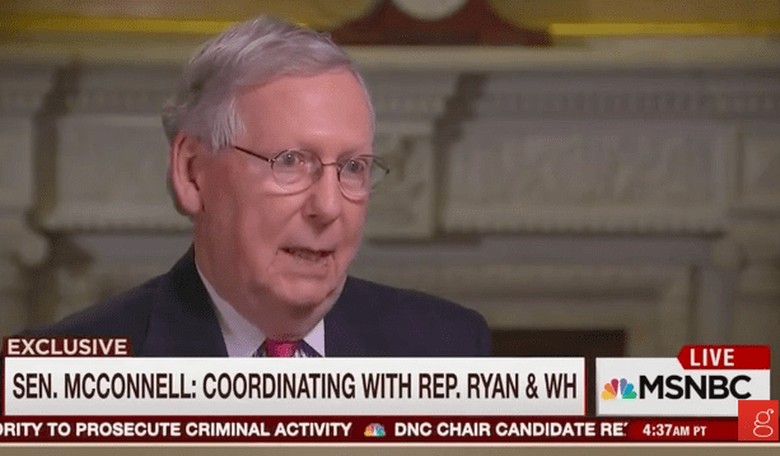 Mitch McConnell About Donald Trump: 'I'm More Interested in What He Is Doing Than What He Is Tweeting'